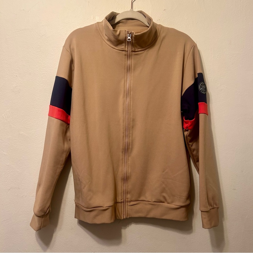 Saturdays NYC Tan Zip-up Jacket
